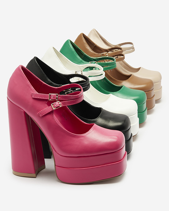 Zöld női magas tűsarkú cipő Edisa - Lábbeli