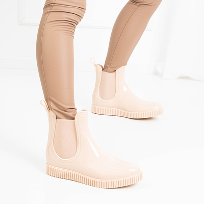 Bézs női rövid galoshes Lamilu - Cipő