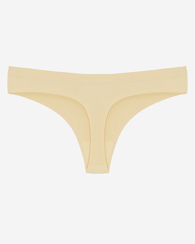 Bézs női lézervágott tangabugyi - Fehérnemű