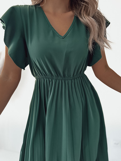 Royalfashion Női pliszírozott midi ruha