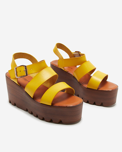 OUTLET Sárga női ékszandál Asorika - Cipők