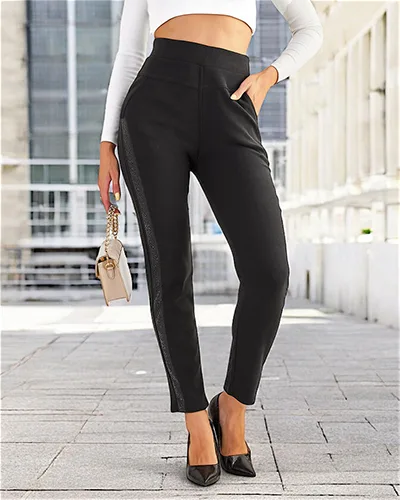 Royalfashion Női pamut treggings nadrág cirkókkal PLUS SIZE