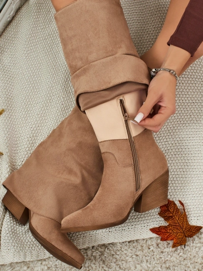 Női öko velúr csizmák felsőrésszel, Tauren