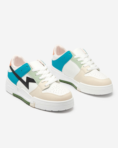 Bézs és kék színű női sportcipő Tremsi tornacipő - Lábbeli