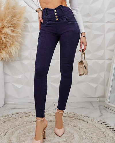 Royalfashion Női teggings nadrág díszgombokkal