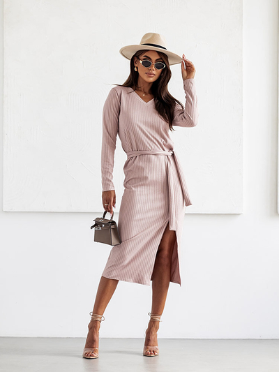 Royalfashion Női pamut félvállas ruha