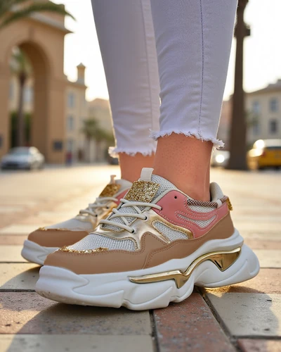 Royalfashion Női sportcipők vastag talpon Lesalli