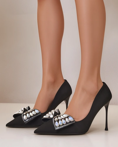 Royalfashion Női magassarkú cipők masnival Cocarte