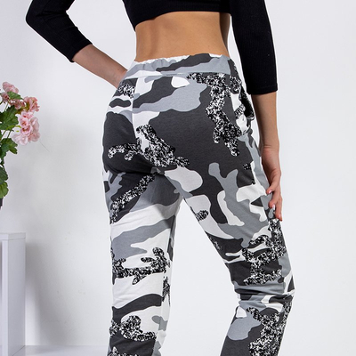 Szürke női camo nadrág - Ruházat