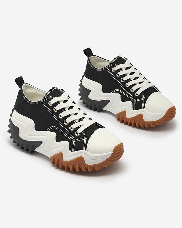 Sportcipő a'la tornacipő fekete színben Ascota- Footwear