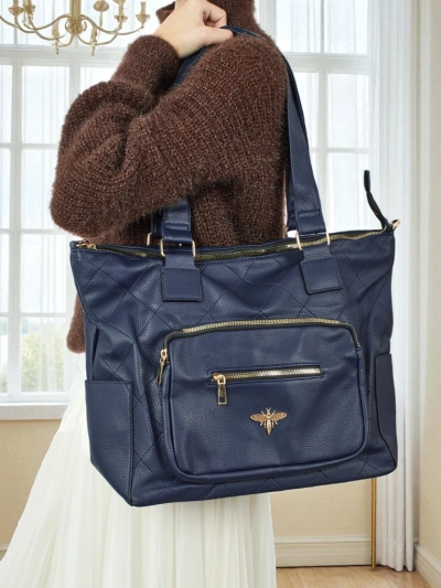 Marvaya női shopper táska, öko bőr, steppelt
