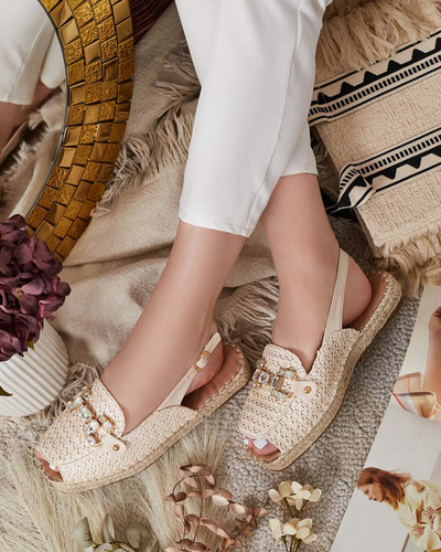 Royalfashion Női espadrilles nyitott orral