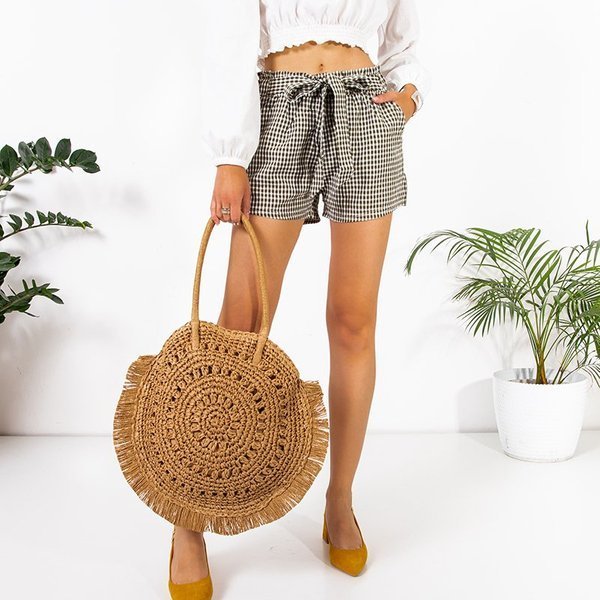 Női zöld kockás nadrág - Ruházat