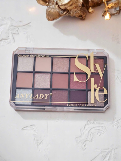 ANYLADY 15 színből álló szemhéjfesték paletta csillámos és matt árnyalatokkal Ruby Glamour