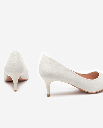 Világosszürke női pumpák alacsony sarkon Oia - Ruházat