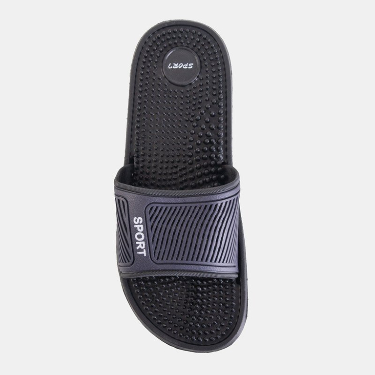 Férfi sötétkék gumi papucs tüskékkel Liw - cipő