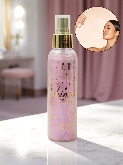 USHAS Nyári Spray – Folyékony Arc- és Testhighlighter Rózsaszín