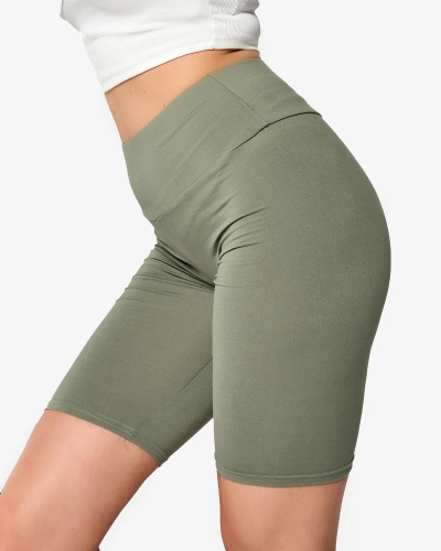 Sötétzöld női kerékpáros leggings - Ruházat