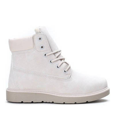 OUTLET Legyen boldog, bézs színű, szigetelt túracipő - Lábbeli