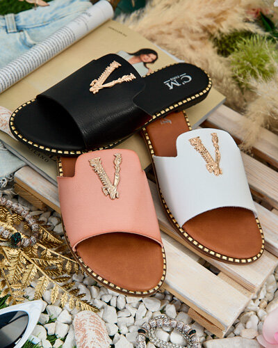 Royalfashion Női öko bőr flip-flop Cemenna