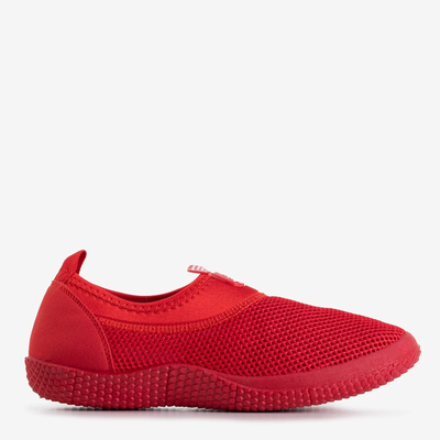 Dominga női piros hálós cipő cipőkön - cipő