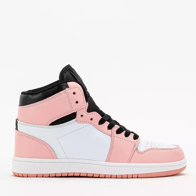 OUTLET Sportos rózsaszín és fekete női csizma Kamal- Footwear