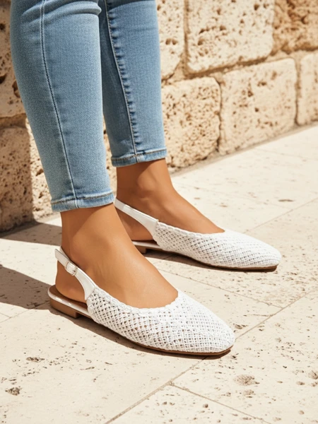 Royalfashion Női szandál nyitott sarokkal Breeze Woven