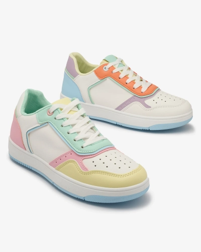 Fehér-narancs sportcipő nőknek Azzafa- Footwear