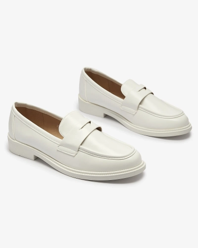 Fehér női mokaszin öko bőrből Zibom- Footwear