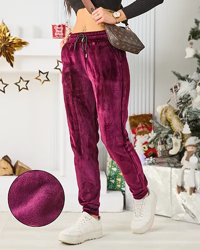 Royalfashion Női bolyhosított melegítőnadrág