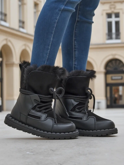 Royalfashion Női Fűzős HószBoots Viovi