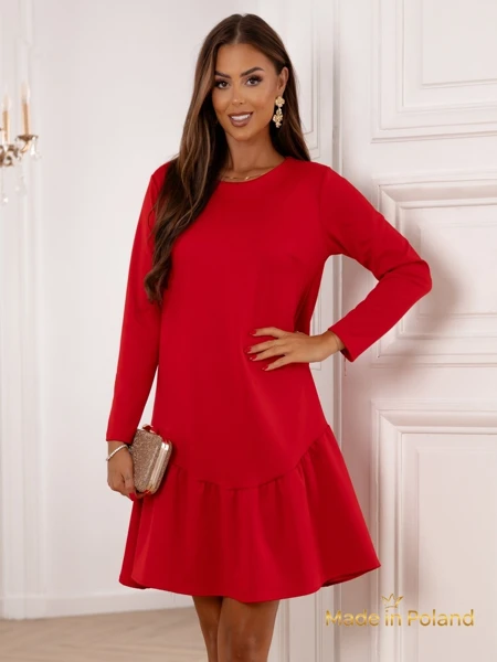 Női mini ruha fodrokkal