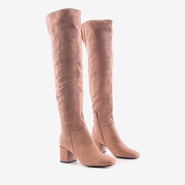 Rózsaszín női csizma az Avellan oszlopon - lábbeli