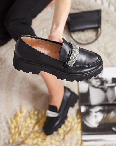 Royalfashion Női mokaszinok cirkóval Emerne