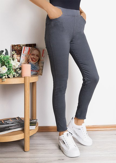 Női szürke treggings - ruházat