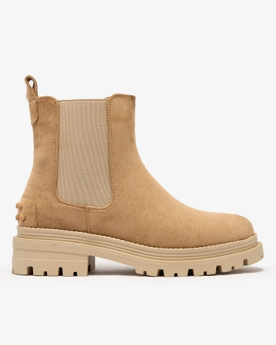 Royalfashion Női szigetelt csizma camel színben Comfy Walk