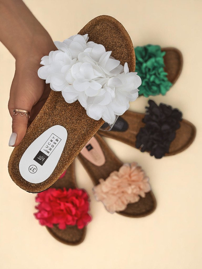 Royalfashion női papucs virágokkal Flora Soft