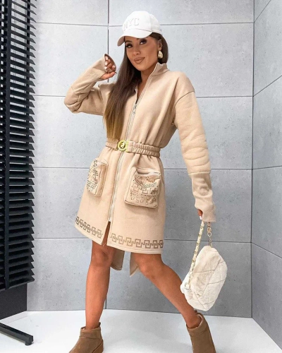 Royalfashion Női miniruha ing stílusban