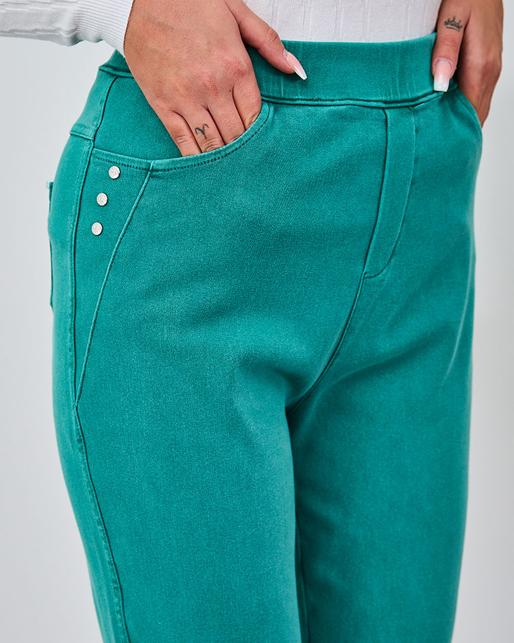 Royalfashion Női treggings tenger színben PLUS SIZE