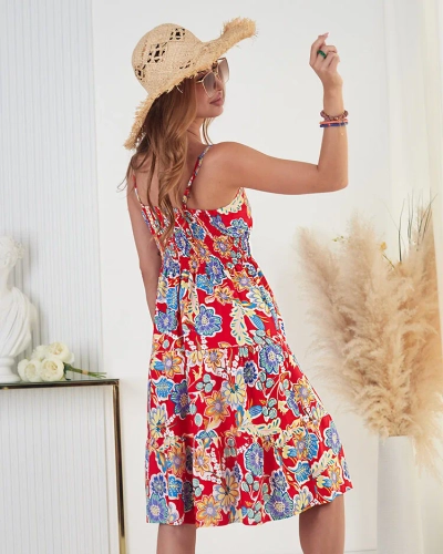 Royalfashion Női pamut virágos ruha