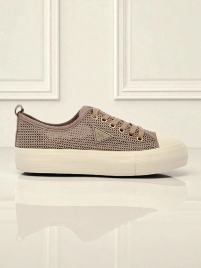 Női Hypatia Mesh világosbarna nyári sneaker lapos talp 3cm