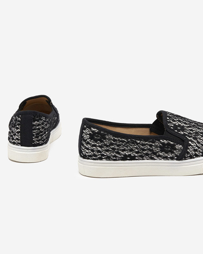 Fekete női bebújós cipő Bifana - Lábbeli