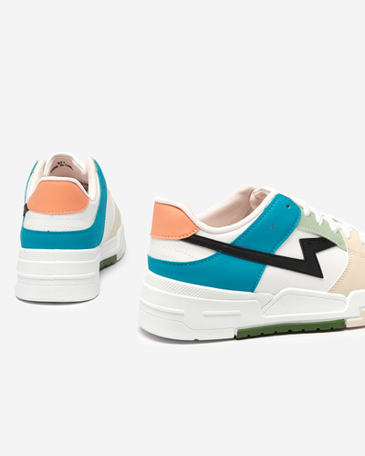 OUTLET Bézs és kék Tremsi női sportcipő - Lábbeli