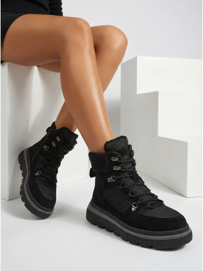 Aurora Női Bokacsizma Fekete Bőr Elegáns Őszre