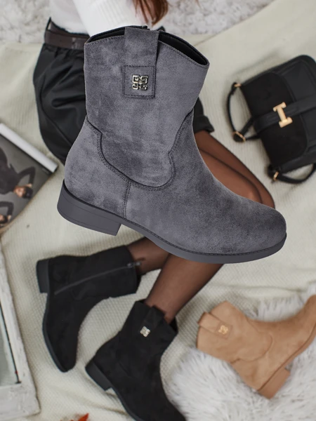 Kelmoria női öko-velúr bokacsizma