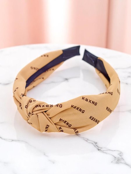 Royalfashion Fonott mintás hajpánt Grafit Boom