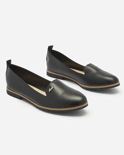 Fekete női mokaszin Riorica- Lábbeli