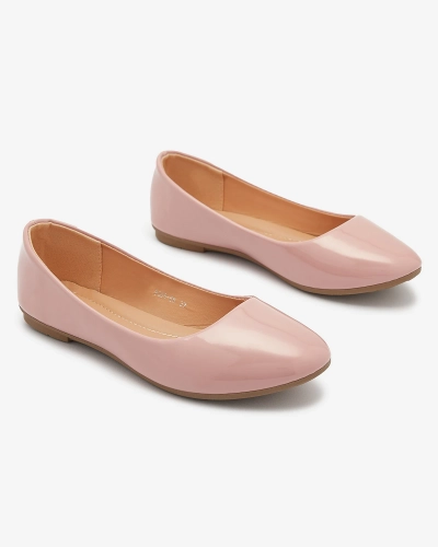 Pink Női lakkozott balerinák Fama - Lábbeli