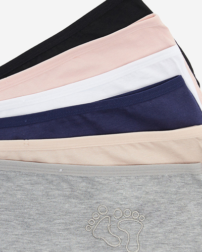 Női pamut bugyi szett 6 / csomag - Fehérnemű