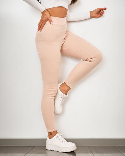 Royalfashion Női bordás szigetelt leggings